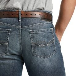 Ariat® Men's M4 Relaxed Stretch Augustus Straight Leg Jean 10039629 -Western Cowboy Equipment S22 MNS WEST 10039629 detail02