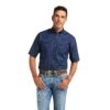 Ariat® Men's Tremaine Skyfall Blue Classic Button Down Shirt 10039757 1 Ariat® Men's Tremaine Skyfall Blue Classic Button Down Shirt 10039757 -Western Cowboy Equipment S22 MNS WEST 10039757 front 1