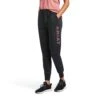 Ariat® Ladies R.E.A.L™ Logo Heather Charcoal Jogger Sweat Pants 10039790 -Western Cowboy Equipment S22 WMS WEST 10039790 front