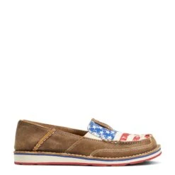 Ariat® Ladies Brown & Distressed Flag Cruiser Shoes 10040359 9 Ariat® Ladies Brown & Distressed Flag Cruiser Shoes 10040359 -Western Cowboy Equipment S22 WMS WEST 10040359 side654321978654