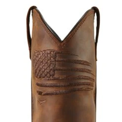 Ariat Ladies Anthem Patriot Waterproof Brown Square Toe Boots 10040369 14 Ariat Ladies Anthem Patriot Waterproof Brown Square Toe Boots 10040369 -Western Cowboy Equipment S22 WMS WEST 10040369 detail01