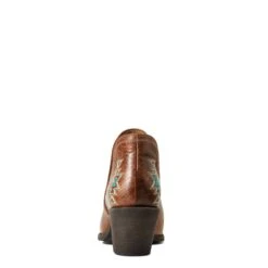 Ariat Ladies Encore Southwestern Cognac Snip Toe Booties 10040376 -Western Cowboy Equipment S22 WMS WEST 10040376 heel