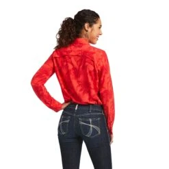 Ariat® Women's VentTEK™ Stretch Island Shadow Floral Print Shirt 10040584 10 Ariat® Women's VentTEK™ Stretch Island Shadow Floral Print Shirt 10040584 -Western Cowboy Equipment S22 WMS WEST 10040584 back