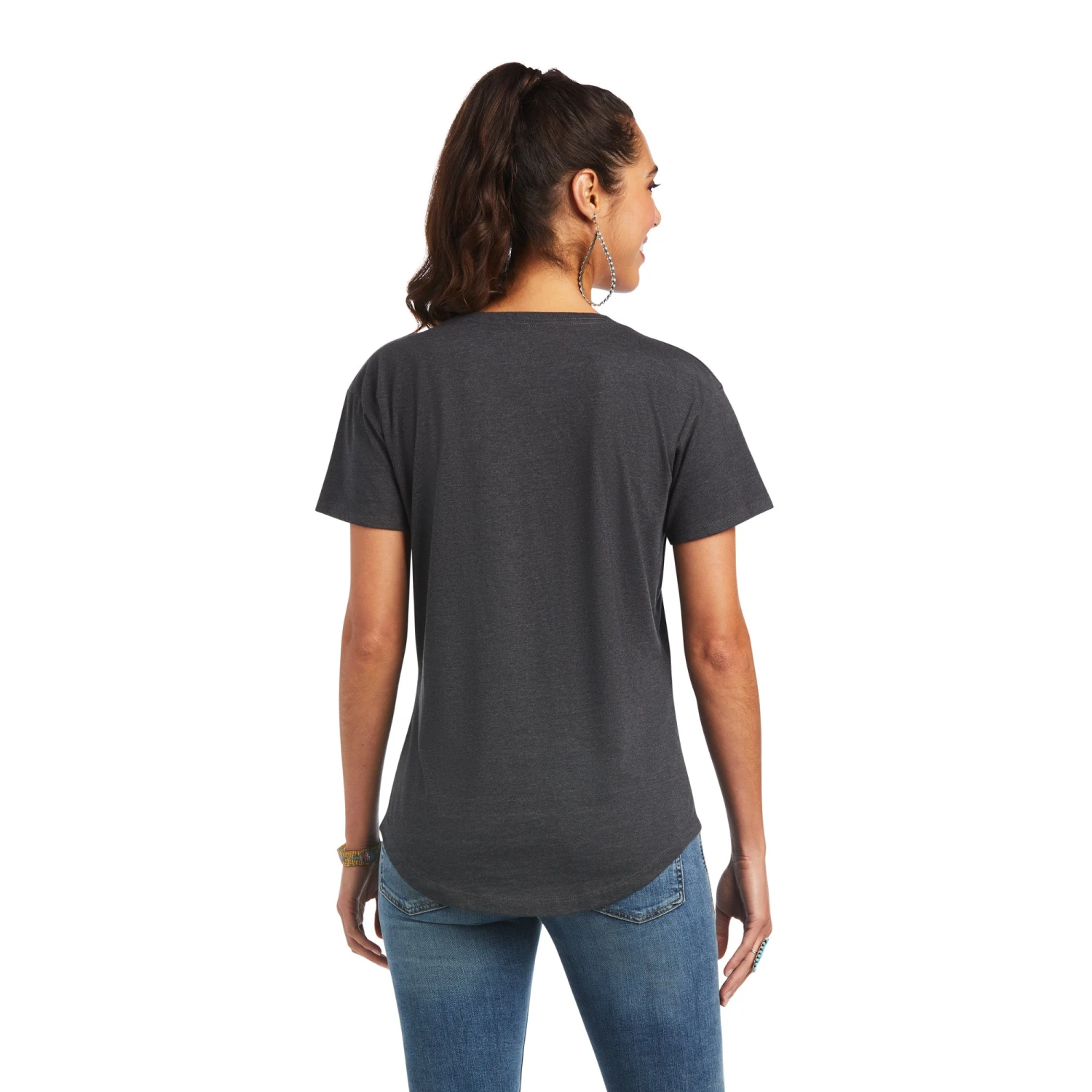 Ariat® Ladies Soaring Boot Charcoal Heather Graphic T-shirt 10040963 4 Ariat® Ladies Soaring Boot Charcoal Heather Graphic T-shirt 10040963 - Image 2