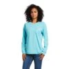 Ariat® Ladies Rebar Heat Fighter Blue Long Sleeve T-Shirt 10039210