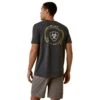 Ariat® Men's Offset Circle Charcoal Heather T-Shirt 10045287 1 Ariat® Men's Offset Circle Charcoal Heather T-Shirt 10045287 -Western Cowboy Equipment S23 MNS WEST 10045287 back