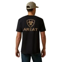 Ariat® Men's Black Shield Stitch Graphic T-Shirt 10045289