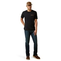 Ariat® Men's Black Shield Stitch Graphic T-Shirt 10045289 -Western Cowboy Equipment S23 MNS WEST 10045289 full