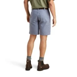 Ariat® Men's Rebar DuraStretch™ Made Tough Flint Stone Shorts 10043170 -Western Cowboy Equipment S23 MNS WORK 10043170 back