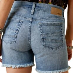Ariat® Ladies 5" Stephanie Light Wash Denim Shorts 10044360 10 Ariat® Ladies 5" Stephanie Light Wash Denim Shorts 10044360 -Western Cowboy Equipment S23 WMS WEST 10044360 detail01