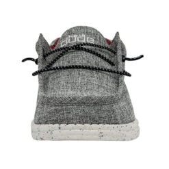 Hey Dude® Mens Wally Eco Linen Black Shoes 112474987 -Western Cowboy Equipment SS22 M 112474987 WALLY ECO LINEN BLACK LEFT 4