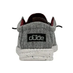 Hey Dude® Mens Wally Eco Linen Black Shoes 112474987 -Western Cowboy Equipment SS22 M 112474987 WALLY ECO LINEN BLACK LEFT 5