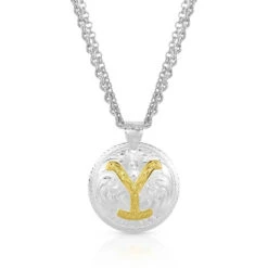 Montana Silversmiths Ladies The Dutton Y Yellowstone Necklace YELNC4351