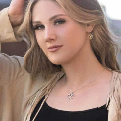 Montana Silversmiths The Love Of Yellowstone Silver & Gold Necklace YELNC5372 -Western Cowboy Equipment YELNC5372 mod