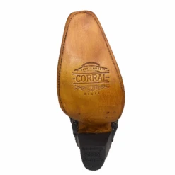 Corral Boots Corral® Ladies Embroidered Studded Inlay Distressed Black Snip Toe Boots A4344 -Western Cowboy Equipment a4344g