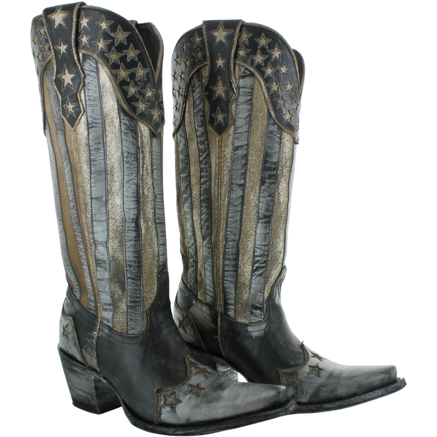 Yippee Ki Yay By Old Gringo Ladies Bloom Stars & Stripes Boots YL470-1 6 Yippee Ki Yay By Old Gringo Ladies Bloom Stars & Stripes Boots YL470-1 - Image 4