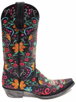 Old Gringo Women's Klak Skull Black Multicolor Cowgirl Boot L1300-1 -Western Cowboy Equipment dd9008 1 dd7292f4 dd10 4259 859d 2a492bb90e9c