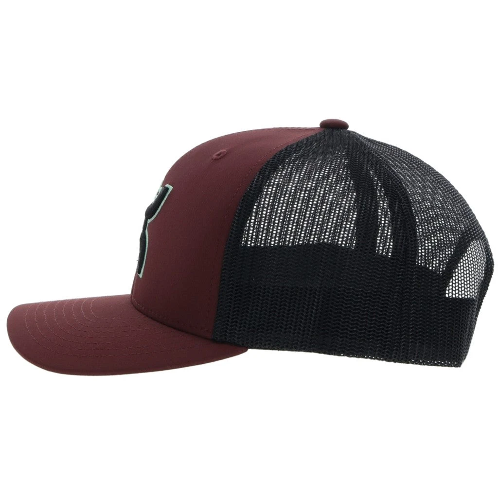 Hooey "Sterling" 6-Panel Maroon/Black Hat 2206T-MABK 5 Hooey "Sterling" 6-Panel Maroon/Black Hat 2206T-MABK - Image 3