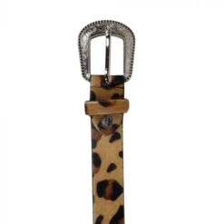 Myra Bag Ladies Rock On Leopard Hairon Leather Belt S-2929 -Western Cowboy Equipment s 2929 4 1