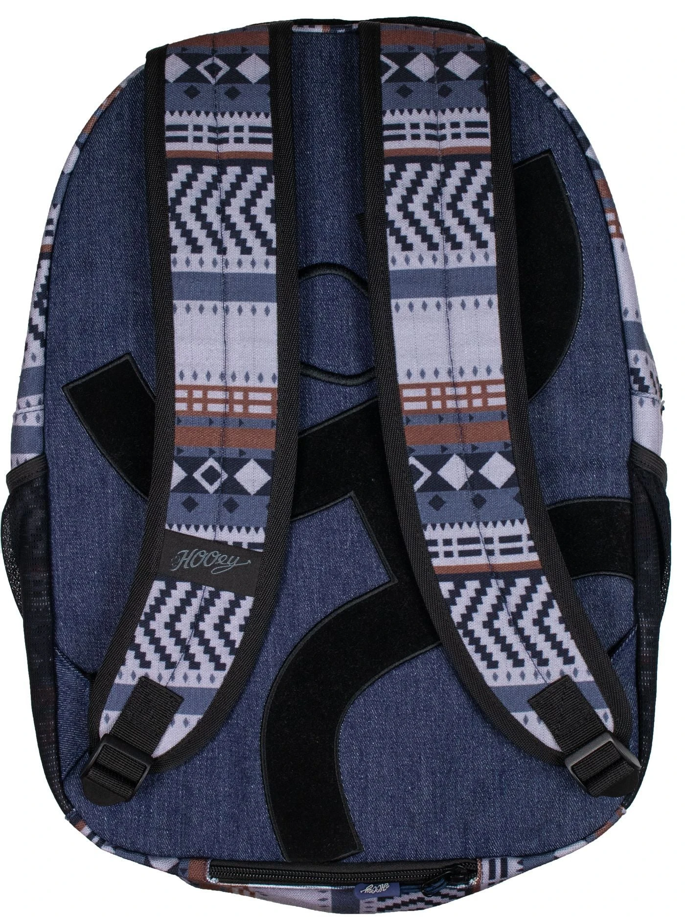Hooey "Recess" Blue/Maroon Aztec Print & Denim Backpack BP035BL 4 Hooey "Recess" Blue/Maroon Aztec Print & Denim Backpack BP035BL - Image 2