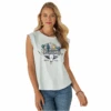 Wrangler Retro® Ladies Steer Head Green Graphic Tank 112315077 -Western Cowboy Equipment wrangler 2