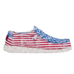 Hey Dude Men's Wally Stars N Stripes Shoes 150202699 -Western Cowboy Equipment xcfgjftjufxr