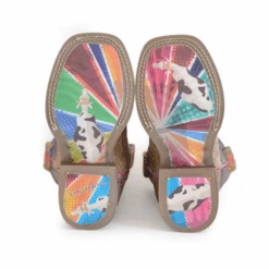 Roper Girl's Multicolored Hair On Square Toe Boots 14-119-0077-0873 7 Roper Girl's Multicolored Hair On Square Toe Boots 14-119-0077-0873 -Western Cowboy Equipment y7b4ws54w